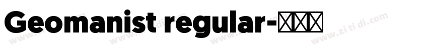 Geomanist regular字体转换